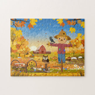 Puzzle Autumn Scarecrow Jigsaw