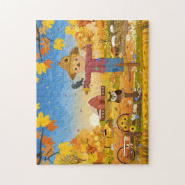 Puzzle Autumn Scarecrow Jigsaw