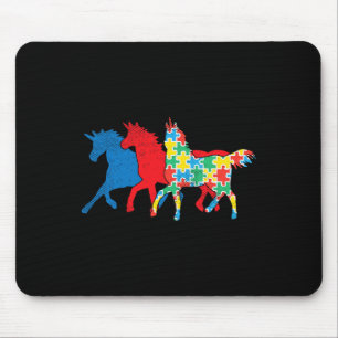 Puzzle Blue Red Autismus Awareness Asl Girls Boys Mousepad
