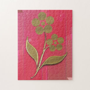 Puzzle - Blumenmotiv