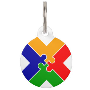 Puzzle Buchstabe X Monogramm Haustiermarke