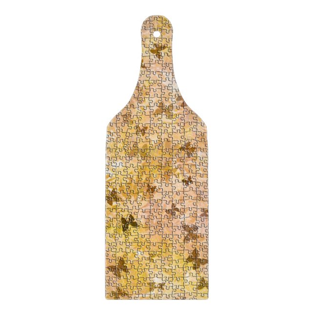 Puzzle Butterflies und Daisies-Browns von STaylor Schneidebrett (Vorderseite)