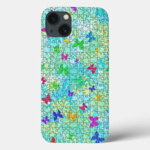 Puzzle Butterflies und Daisies-Colorful von ST. Ay iPhone 13 Hülle