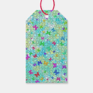 Puzzle Butterflies und Daisies-Colorful von ST. Ay Geschenkanhänger