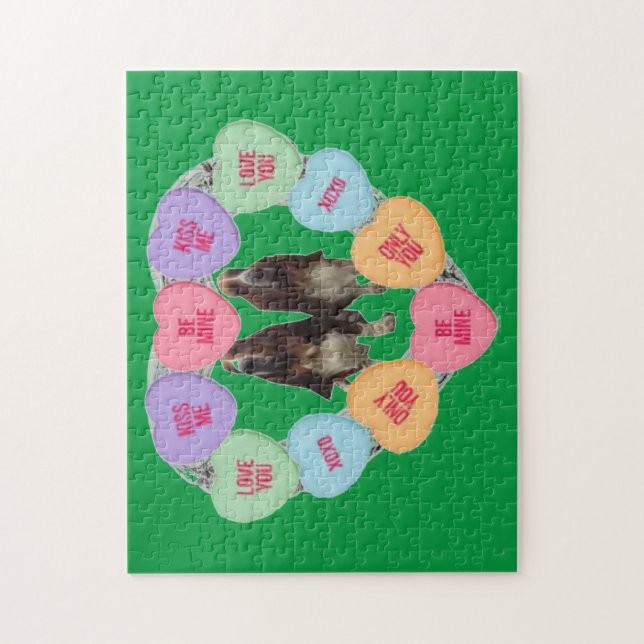 Puzzle Candy Liebe Hörnchen mit Aktiva (Vertikal)