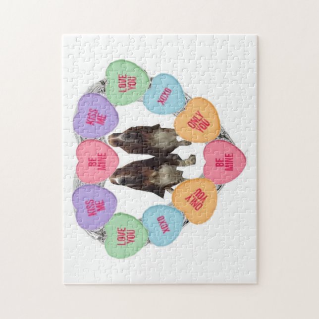 Puzzle Candy Liebe Hörnchen mit Aktiva (Vertikal)