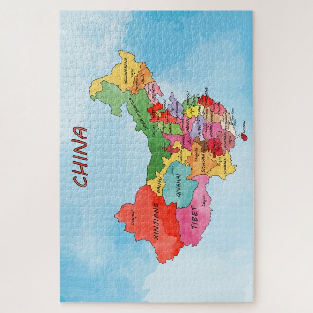 Puzzle China Map (Vertikal)
