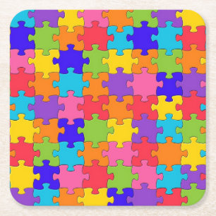 Puzzle Collection-Untersetzer Rechteckiger Pappuntersetzer