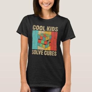 Puzzle Cube Cool Kids Solve Cubes Spee T-Shirt