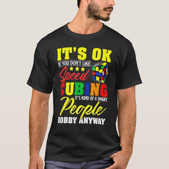 Puzzle Cube Smart People Hobby Speed C T-Shirt (Vorderseite)