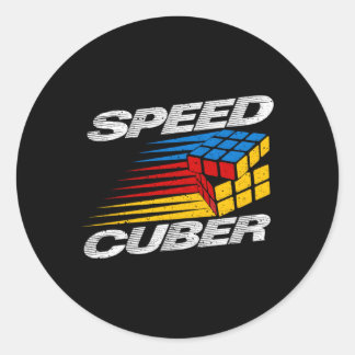 Puzzle Cube Speed Cuber Hobby 80er Spielzeug Runder Aufkleber