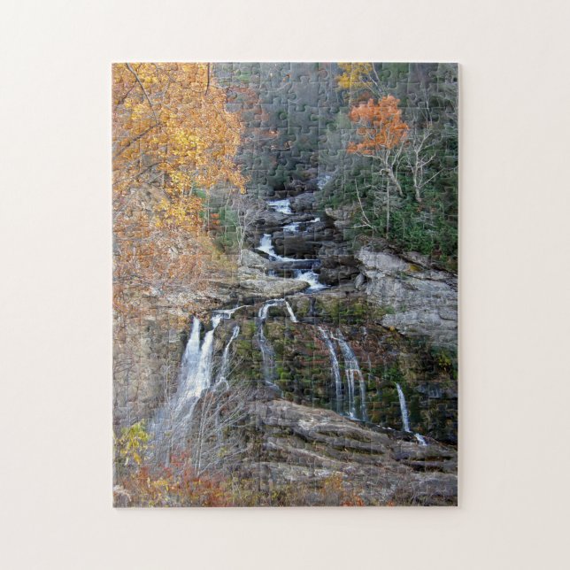 Puzzle - Cullasaja Falls im Herbst (Vertikal)