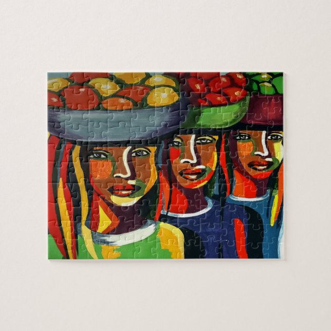 Puzzle der afrikanischen Kunst (Horizontal)