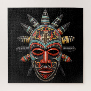Puzzle der Afrikanischen Maske