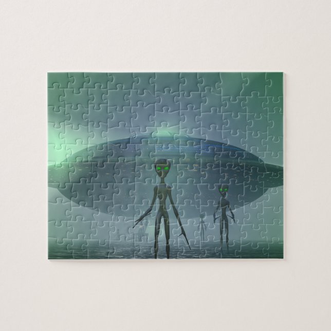 Puzzle der alien-Besucher (Horizontal)