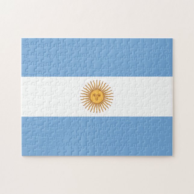 Puzzle der argentinischen Flagge (Horizontal)