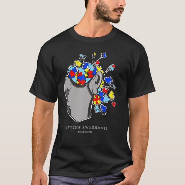Puzzle der Autismus-Bewusstseinsbildung T-Shirt (Vorderseite)