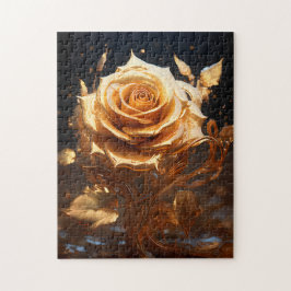 Puzzle der goldenen Rose