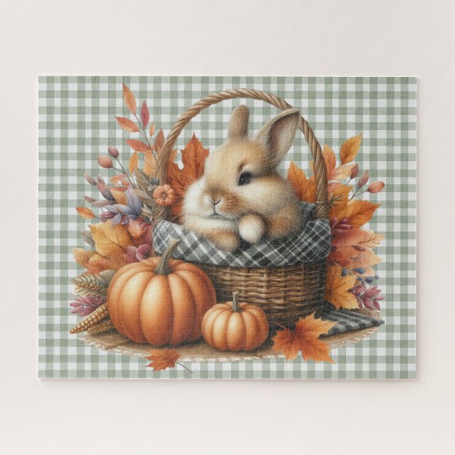 Puzzle der Herbsttiere (Horizontal)