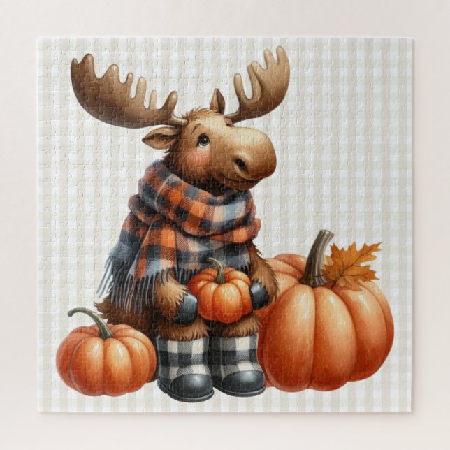 Puzzle der Herbsttiere (Vertikal)