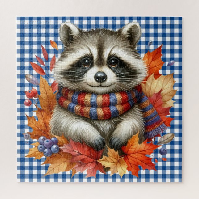 Puzzle der Herbsttiere (Vertikal)