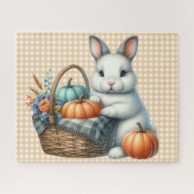 Puzzle der Herbsttiere (Horizontal)