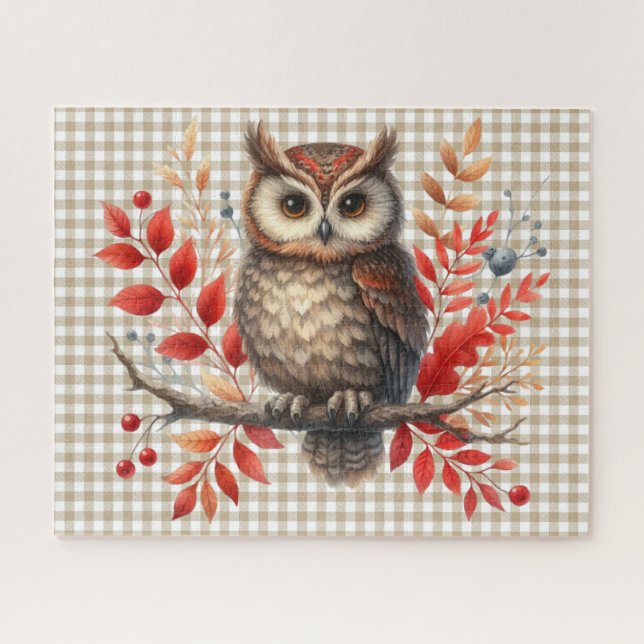 Puzzle der Herbsttiere (Horizontal)