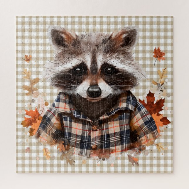 Puzzle der Herbsttiere (Vertikal)