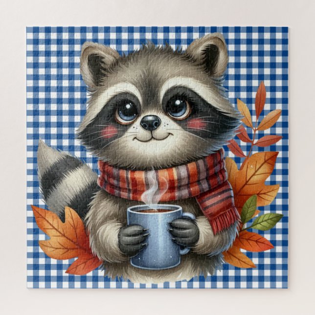 Puzzle der Herbsttiere (Vertikal)
