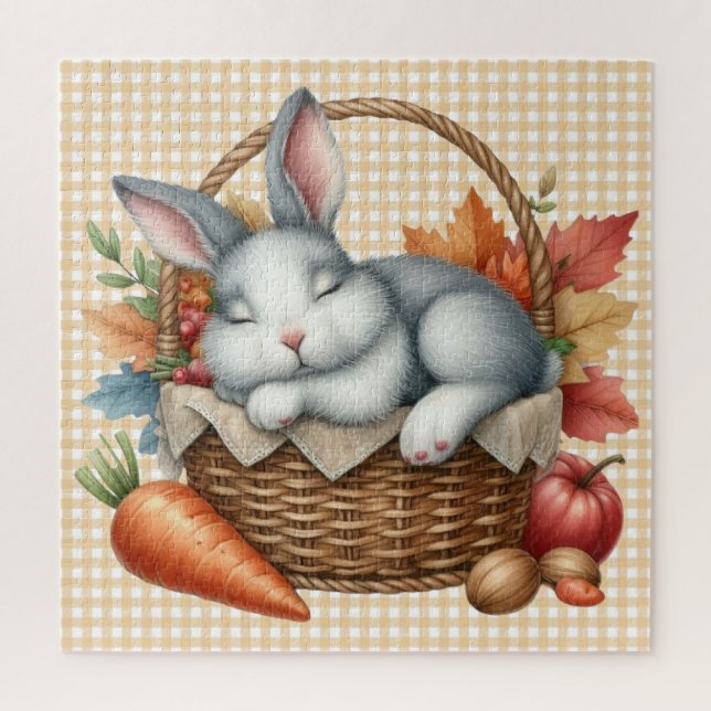 Puzzle der Herbsttiere (Vertikal)