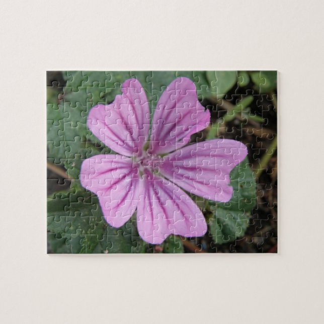 Puzzle der hübschen Lila Wildblume (Horizontal)