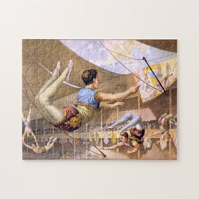 Puzzle der Vintagen Trapezkünstler (Horizontal)