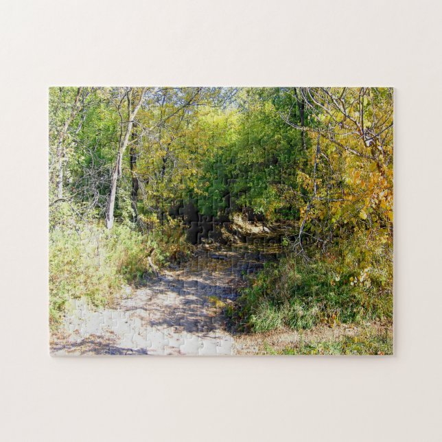 Puzzle der Waldtunnel-Fall-Baum-Ansicht (Horizontal)
