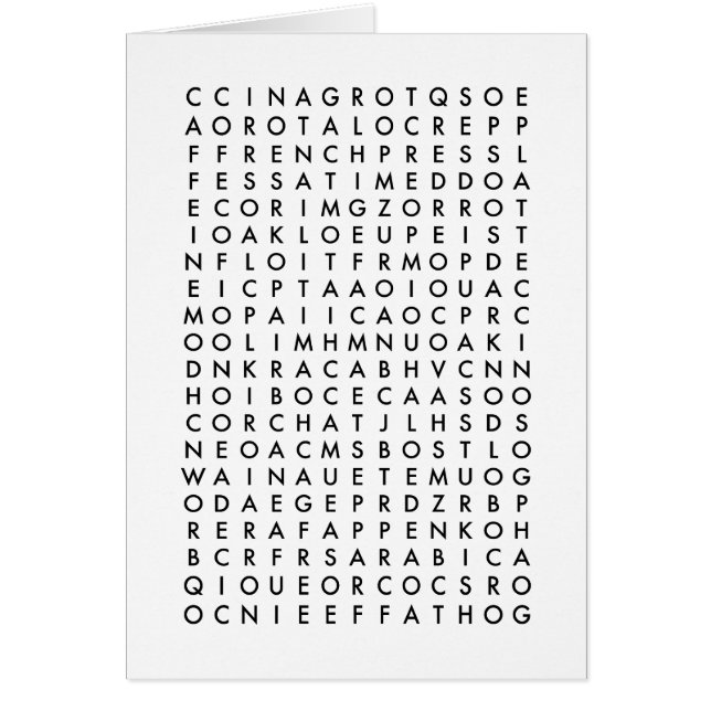 Puzzle der Wortsuche (Vorne)