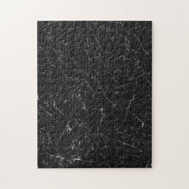 Puzzle des unmöglichen Puzzlespielschwarzmarmors (Vertikal)