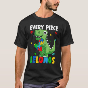 Puzzle-Dinosaurier-Jedes Teil gehört dazu Autismus T-Shirt
