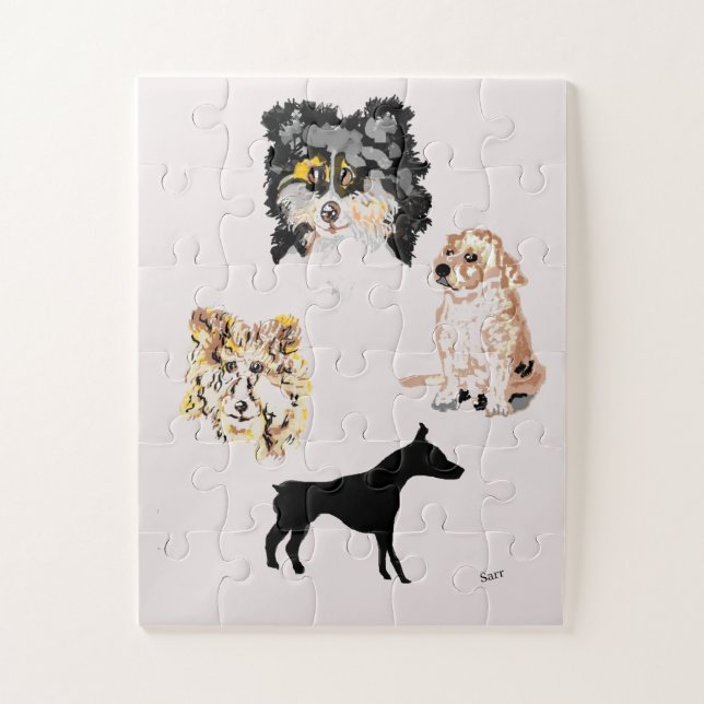 Puzzle: Doggie Dogs World Puzzle (Vertikal)