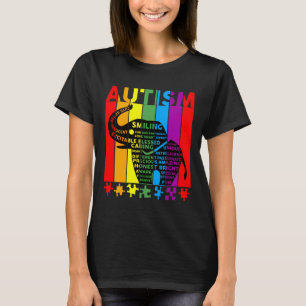 Puzzle Elephant Typografie Coole Autismus T-Shirt