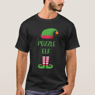 Puzzle Elf Weihnachtsfamilie Matching Group Funny  T-Shirt