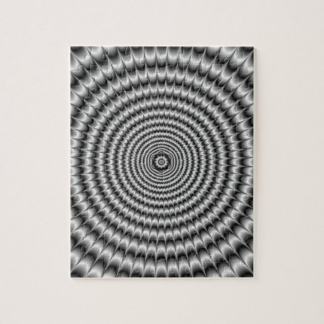Puzzle Explosion in Silber (Vertikal)