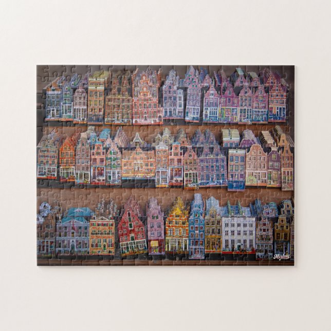Puzzle "Fachadas de Ámsterdam" (Horizontal)
