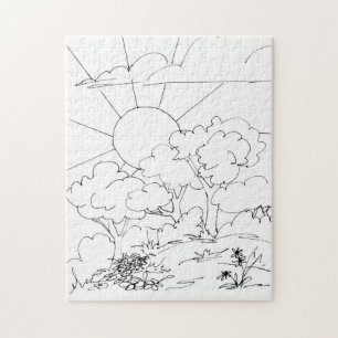 Puzzle - Farbe der Morgendämmerung