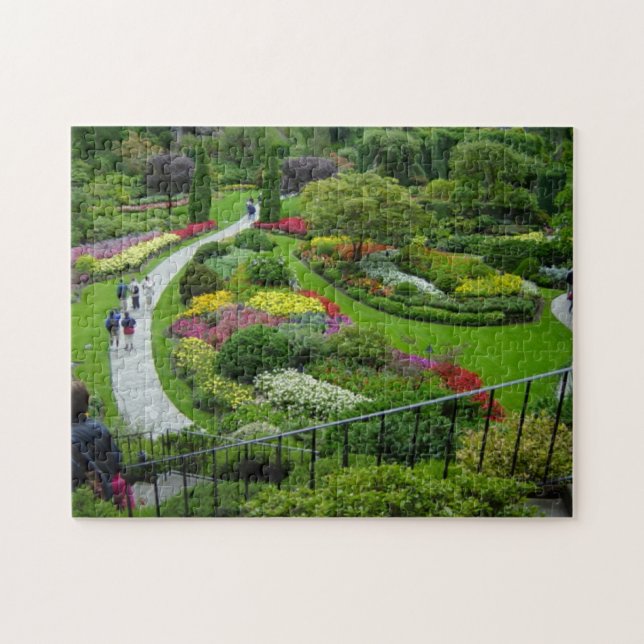 Puzzle, flower garden puzzle (Horizontal)