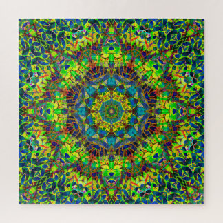 Puzzle Fraktal Floral Abstrakt G89
