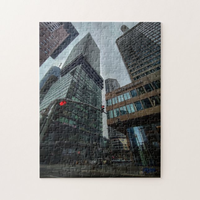 Puzzle “Frankfurt vertical – Entre gigantes de cri (Vertikal)