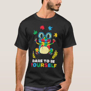 Puzzle Frog wagen, sich selbst Autismus Aware Men T-Shirt