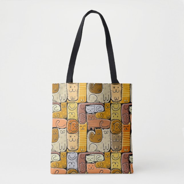 Puzzle Funny Cats House Nahtlos (Vorderseite)