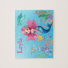 Puzzle für benutzerdefinierte Mermaid-Kindernamen