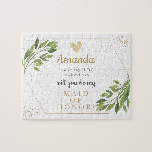 Puzzle für Bridesmai oder Trauzeugin (Horizontal)