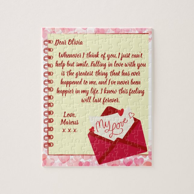 Puzzle für die benutzerdefinierte Liebe Valentins  (Vertikal)